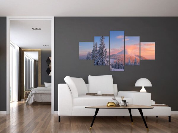 Obraz - Zimowy krajobraz (125x70 cm)