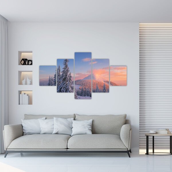 Obraz - Zimowy krajobraz (125x70 cm)