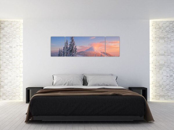 Obraz - Zimowy krajobraz (170x50 cm)
