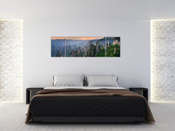 Obraz - Narodowy Park Leśny Zhangjiajie (170x50 cm)