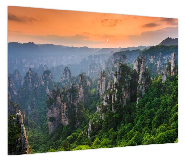 Obraz - Narodowy Park Leśny Zhangjiajie (70x50 cm)