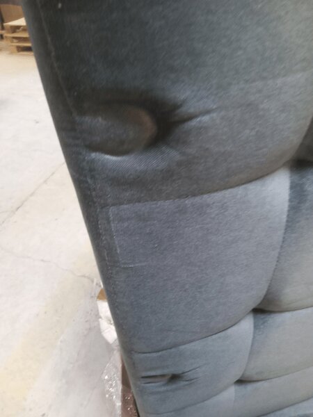 PROMOCJA Jasnoszara rozkładana narożna sofa ZENA, dwustronna II. jakość