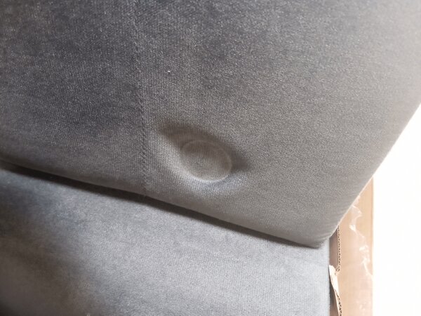 PROMOCJA Jasnoszara rozkładana narożna sofa ZENA, dwustronna II. jakość