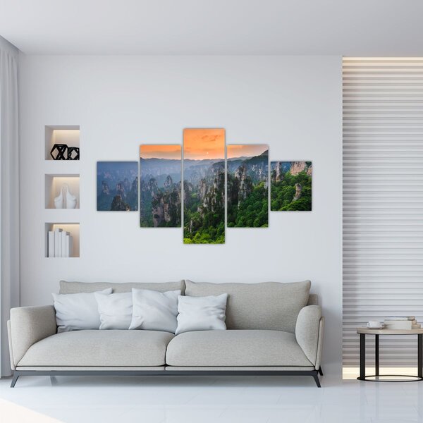 Obraz - Narodowy Park Leśny Zhangjiajie (125x70 cm)