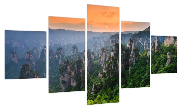 Obraz - Narodowy Park Leśny Zhangjiajie (125x70 cm)