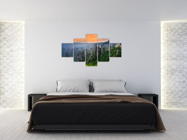 Obraz - Narodowy Park Leśny Zhangjiajie (125x70 cm)