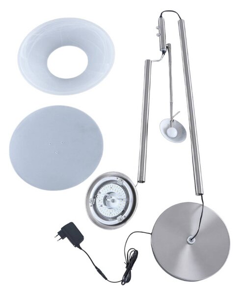 Lampa stojąca LED Ragna Lindby, możliwość ściemniania, salon / jadalnia, metal, nowoczesny