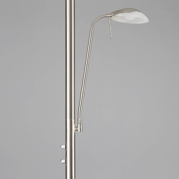 Lampa stojąca LED Ragna Lindby, możliwość ściemniania, salon / jadalnia, metal, nowoczesny