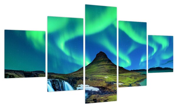 Obraz - Kirkjufell, Islandia (125x70 cm)