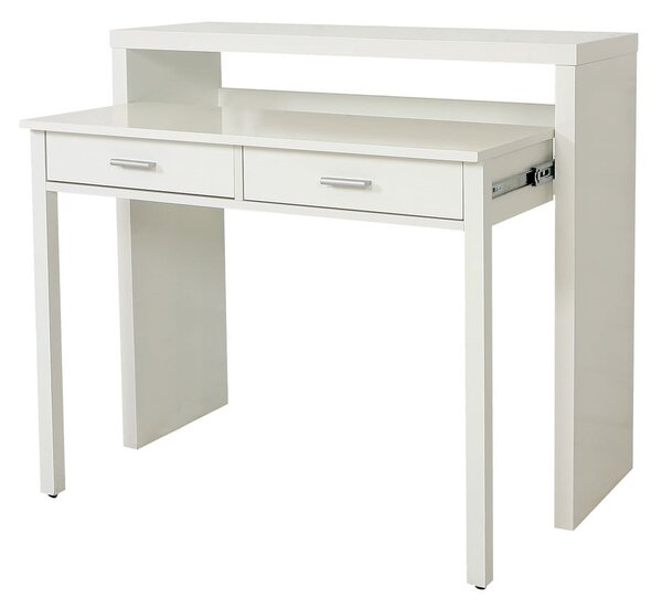 Biała konsola/biurko wysuwane Woodman Desk