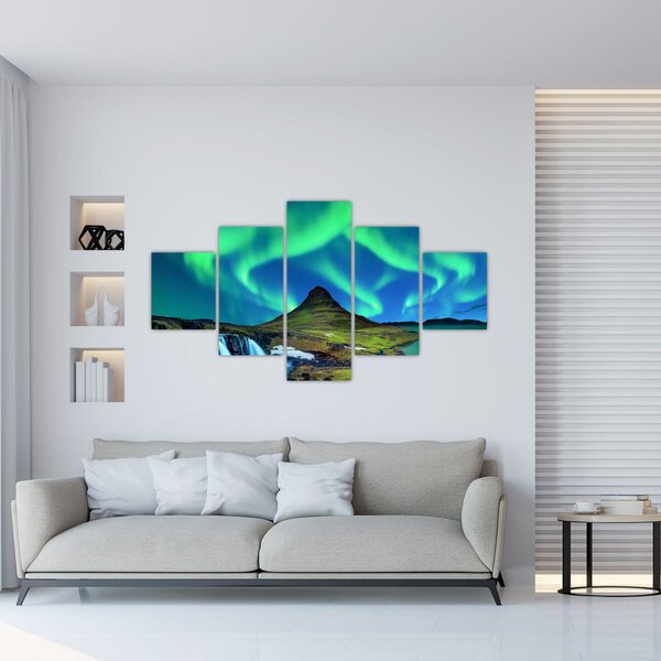 Obraz - Kirkjufell, Islandia (125x70 cm)