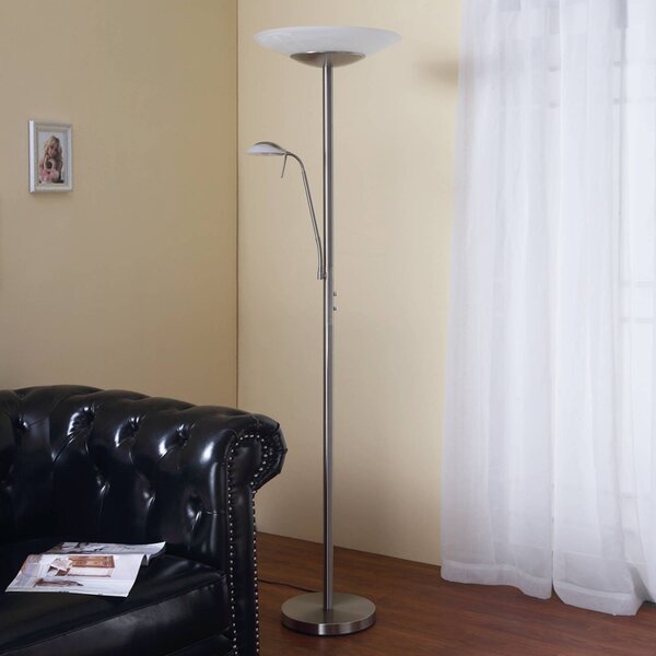 Lampa stojąca LED Ragna Lindby, możliwość ściemniania, salon / jadalnia, metal, nowoczesny