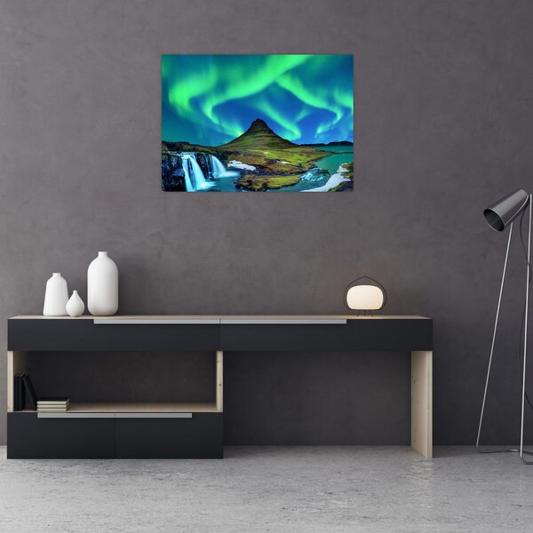 Obraz - Kirkjufell, Islandia (70x50 cm)