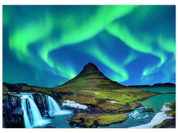 Obraz - Kirkjufell, Islandia (70x50 cm)