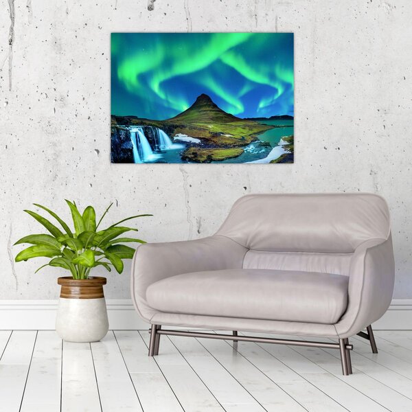 Obraz - Kirkjufell, Islandia (70x50 cm)