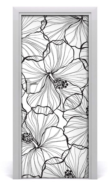 Okleina samoprzylepna fototapety na drzwi Hibiskus