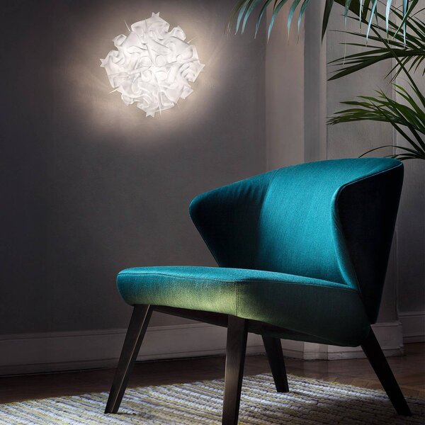 Slamp Lampa sufitowa designerska VELI M, możliwość ściemniania, biały / opal, salon / jadalnia, tworzywo sztuczne, design