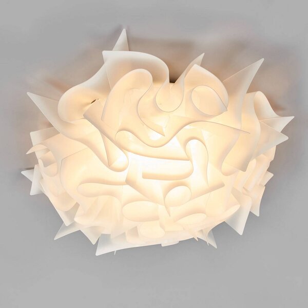 Slamp Lampa sufitowa designerska VELI M, możliwość ściemniania, biały / opal, salon / jadalnia, tworzywo sztuczne, design