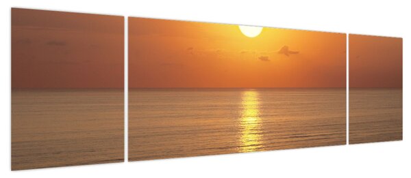 Obraz - Zachód słońca nad oceanem (170x50 cm)