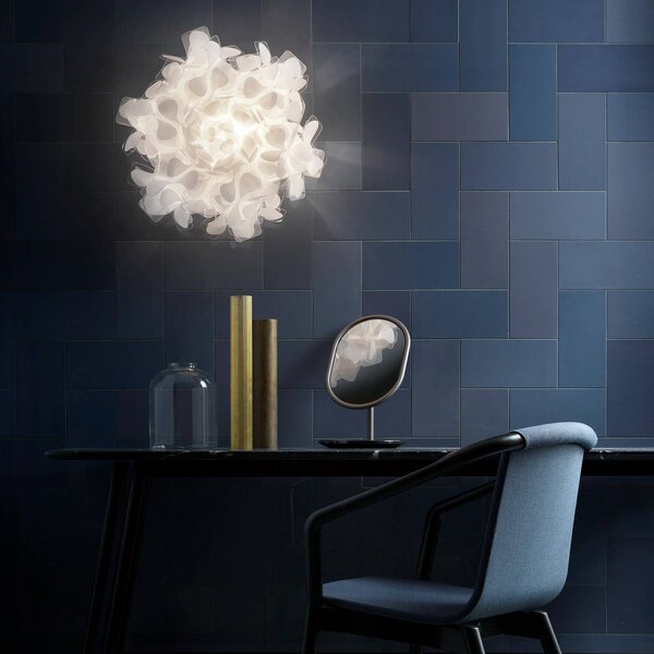 Slamp Kinkiet designerski Clizia Mama Non Mama, możliwość ściemniania, biały / opal, salon / jadalnia, tworzywo sztuczne, design