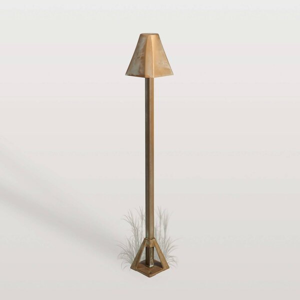 Moretti Luce Lampa ogrodowa stojąca Silva Frame, brązowy / mosiężny, mosiądz, dworkowy / rustykalny