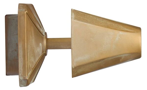 Moretti Luce Kinkiet zewnętrzny Silva Frame, brązowy / mosiężny, mosiądz, dworkowy / rustykalny