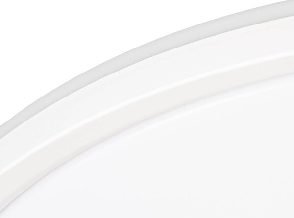 Lampa sufitowa Edmund Lindby, biały / opal, łazienka, tworzywo sztuczne, nowoczesny