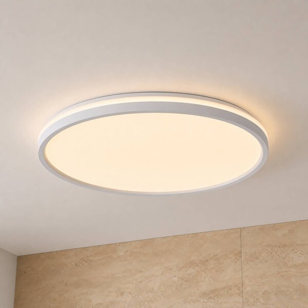 Lampa sufitowa Edmund Lindby, biały / opal, łazienka, tworzywo sztuczne, nowoczesny