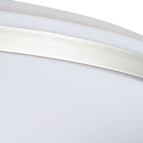 Lampa sufitowa Edmund Lindby, aluminiowy / szary / cynkowy, łazienka, tworzywo sztuczne, nowoczesny