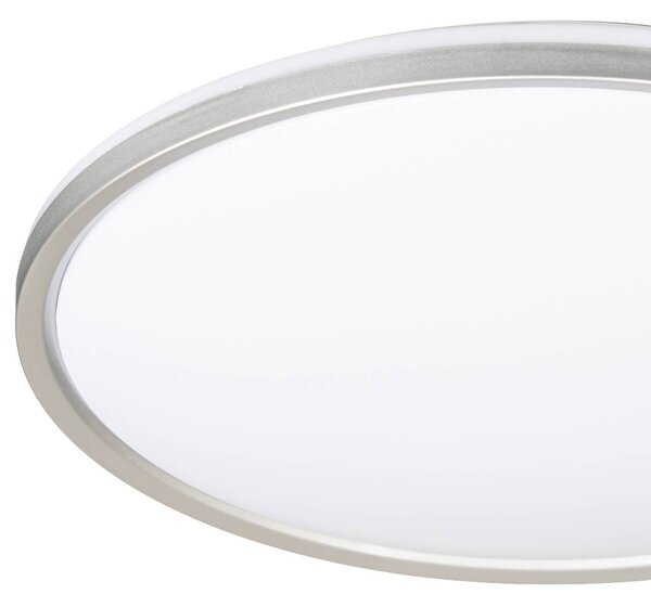 Lampa sufitowa Edmund Lindby, aluminiowy / szary / cynkowy, łazienka, tworzywo sztuczne, nowoczesny