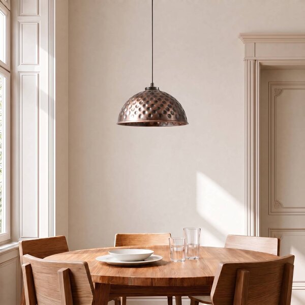 Lampa wisząca ECHO Opviq, możliwość ściemniania, miedziany, salon / jadalnia, metal