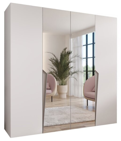 Szafa uchylna otwierana Piano 2 200 wys. 202 cm biaÅy + u. kaszmir