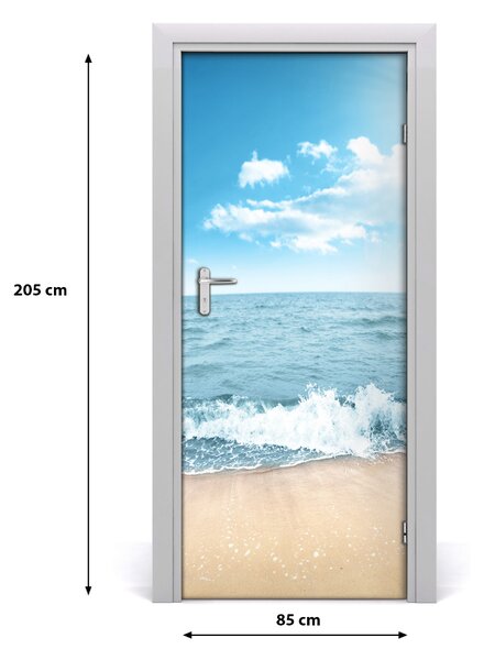 Naklejka fototapeta na drzwi Plaża i morze
