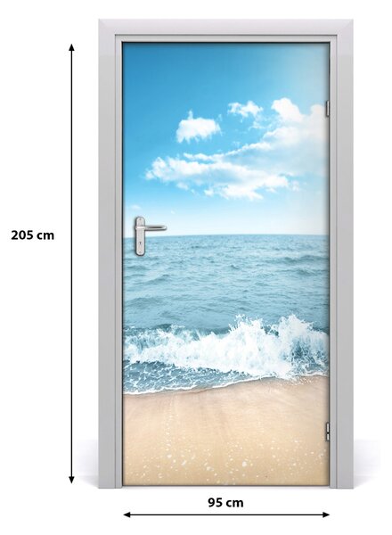 Naklejka fototapeta na drzwi Plaża i morze