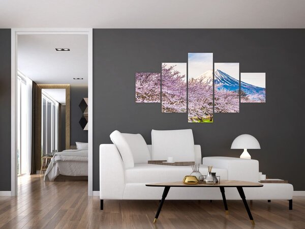 Obraz - Japonia wiosną (125x70 cm)