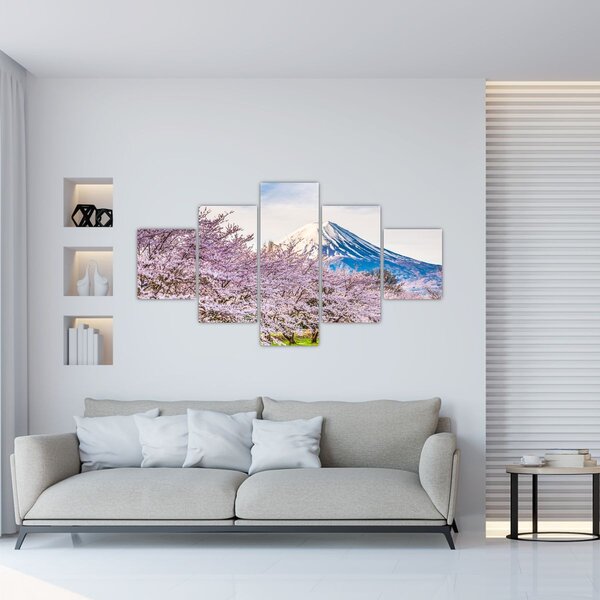 Obraz - Japonia wiosną (125x70 cm)