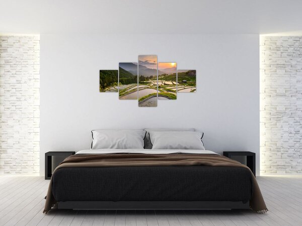 Obraz - Tarasy ryżowe (125x70 cm)