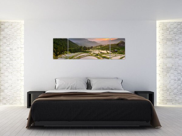 Obraz - Tarasy ryżowe (170x50 cm)