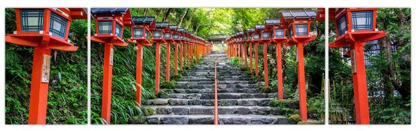 Obraz - Sanktuarium Kifune (170x50 cm)