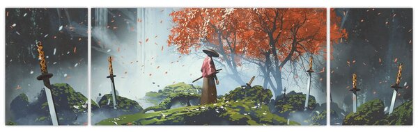 Obraz - Ilustracja przedstawiająca Ogród Mieczy (170x50 cm)