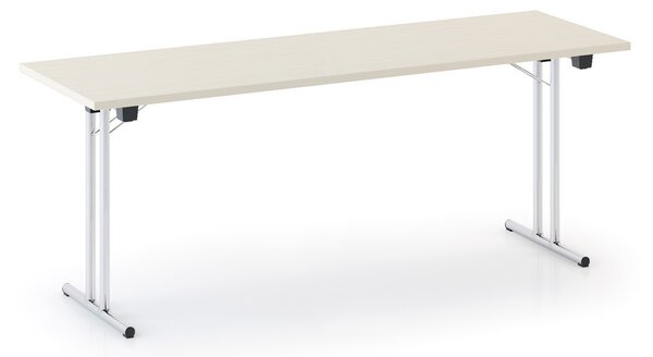 Składany stół konferencyjny FOLDING, 180x80 cm, brzoza