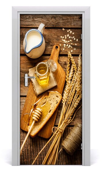 Naklejka na drzwi samoprzylepna Śniadanie
