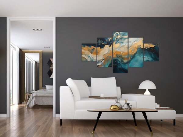 Obraz - Abstrakcja (125x70 cm)