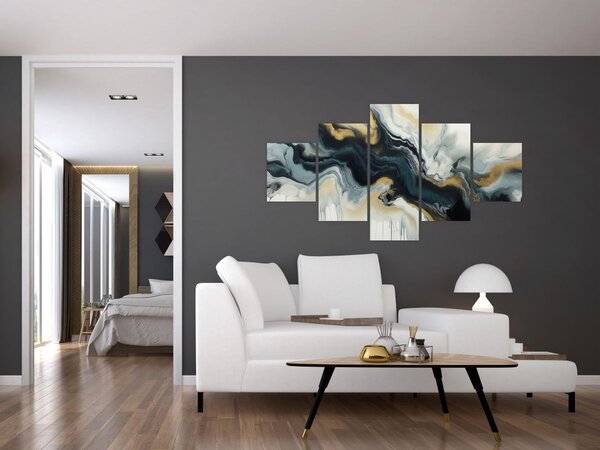 Obraz - Rysunek marmurkowy (125x70 cm)