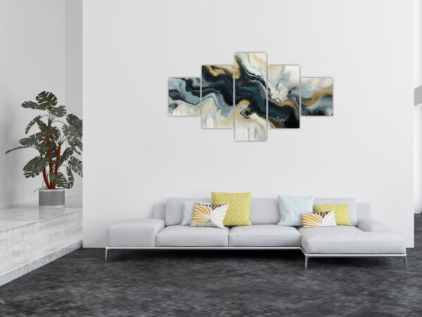 Obraz - Rysunek marmurkowy (125x70 cm)
