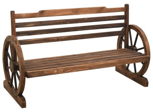 Ławka ogrodowa, 112 cm, lite drewno jodłowe