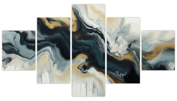 Obraz - Rysunek marmurkowy (125x70 cm)