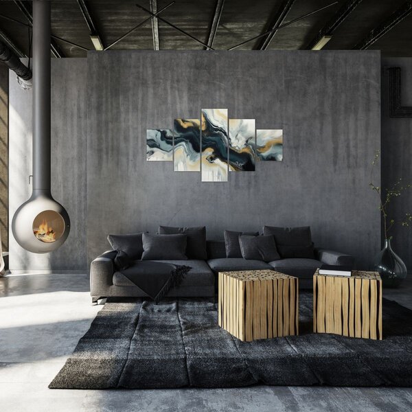 Obraz - Rysunek marmurkowy (125x70 cm)