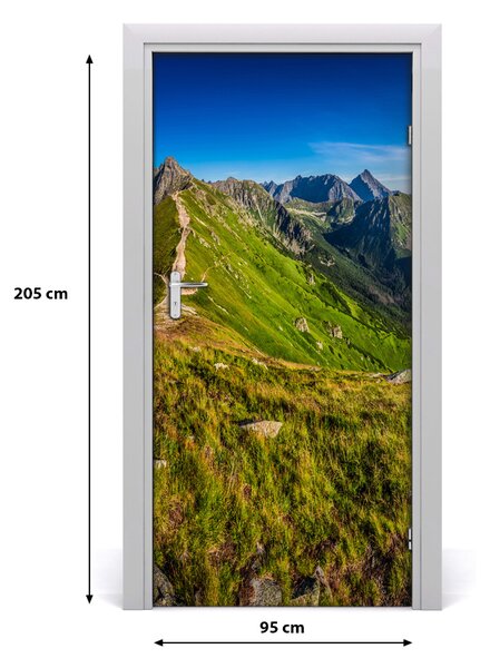 Naklejka fototapeta na drzwi Krajobrazy Tatry