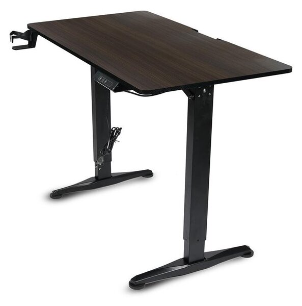 Milagro Stół do gier CONTROL z podświetleniem LED RGB 110 x 60 cm brązowy/czarny MI1969
